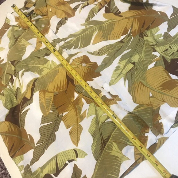 Centro Mens Shirt Size XXL Brown Hawaiian Short Sleeves 3954 - Picture 10 of 12